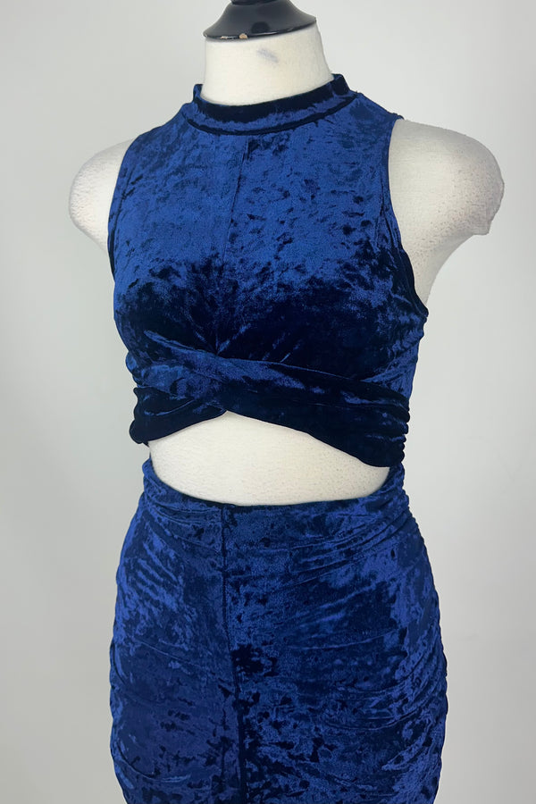 Vestido Velvet Azul