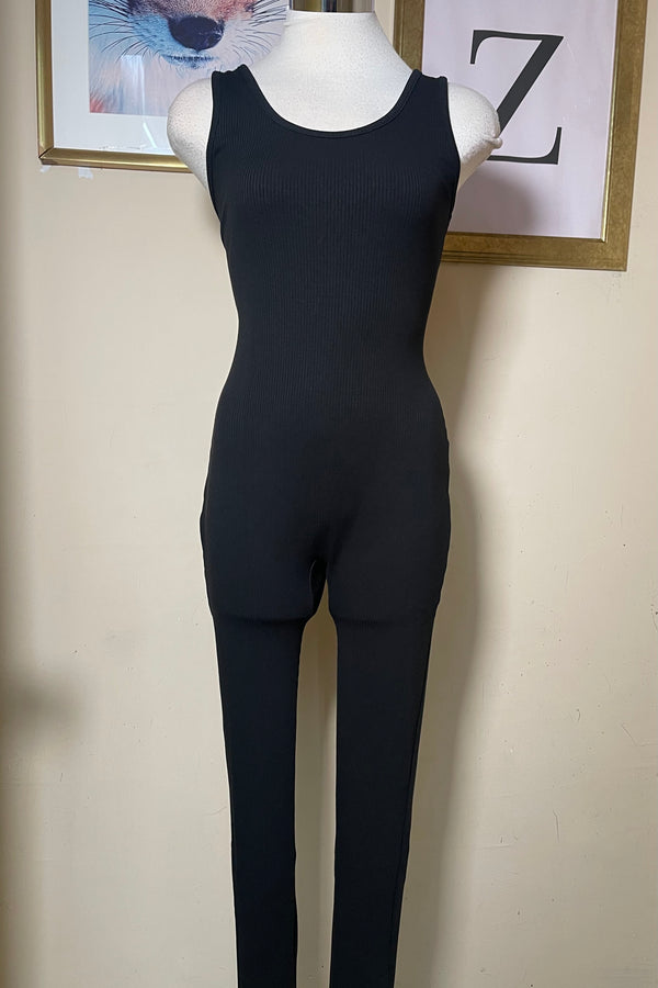 Romper de Pantalon Basico Negro