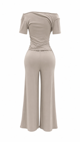 Set Blusa y Pantalon Olgado Beige