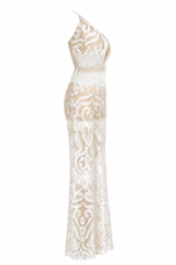 Romper Beige De Encaje