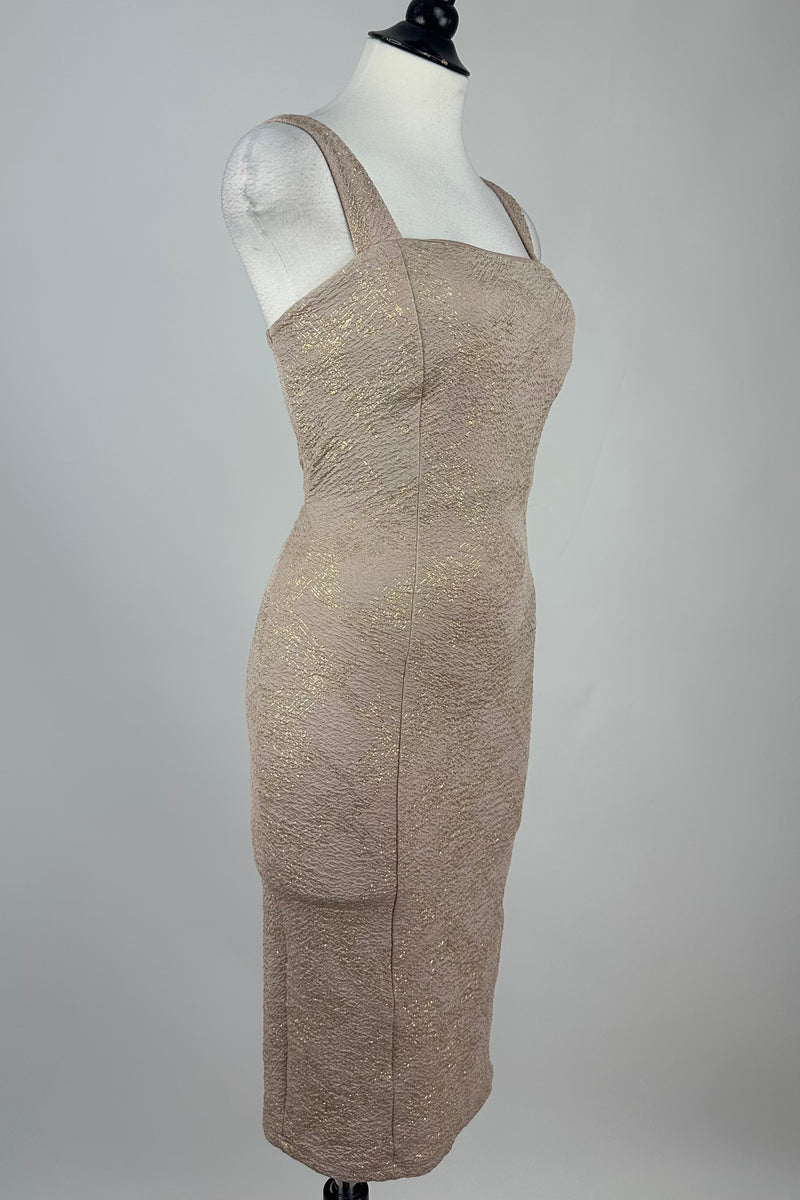 Vestido Ajustado Beige