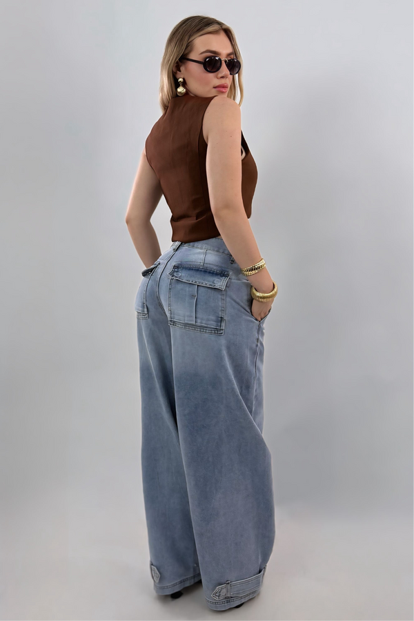 Pantalon Baggy Denim