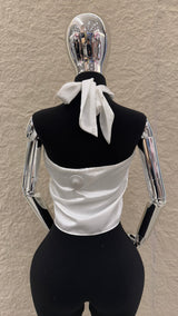Blusa Halter Olgada Blanca