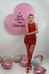 Set Chaleco y Falda Rojo