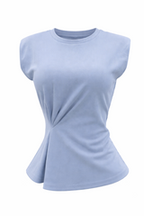 Blusa Ruched Azul