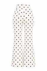 Pantalon Olgado Polka Blanco