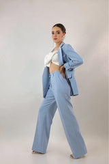 Set Blazer y Pantalon Sastre Azul
