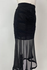 Falda Negro con Transparencia