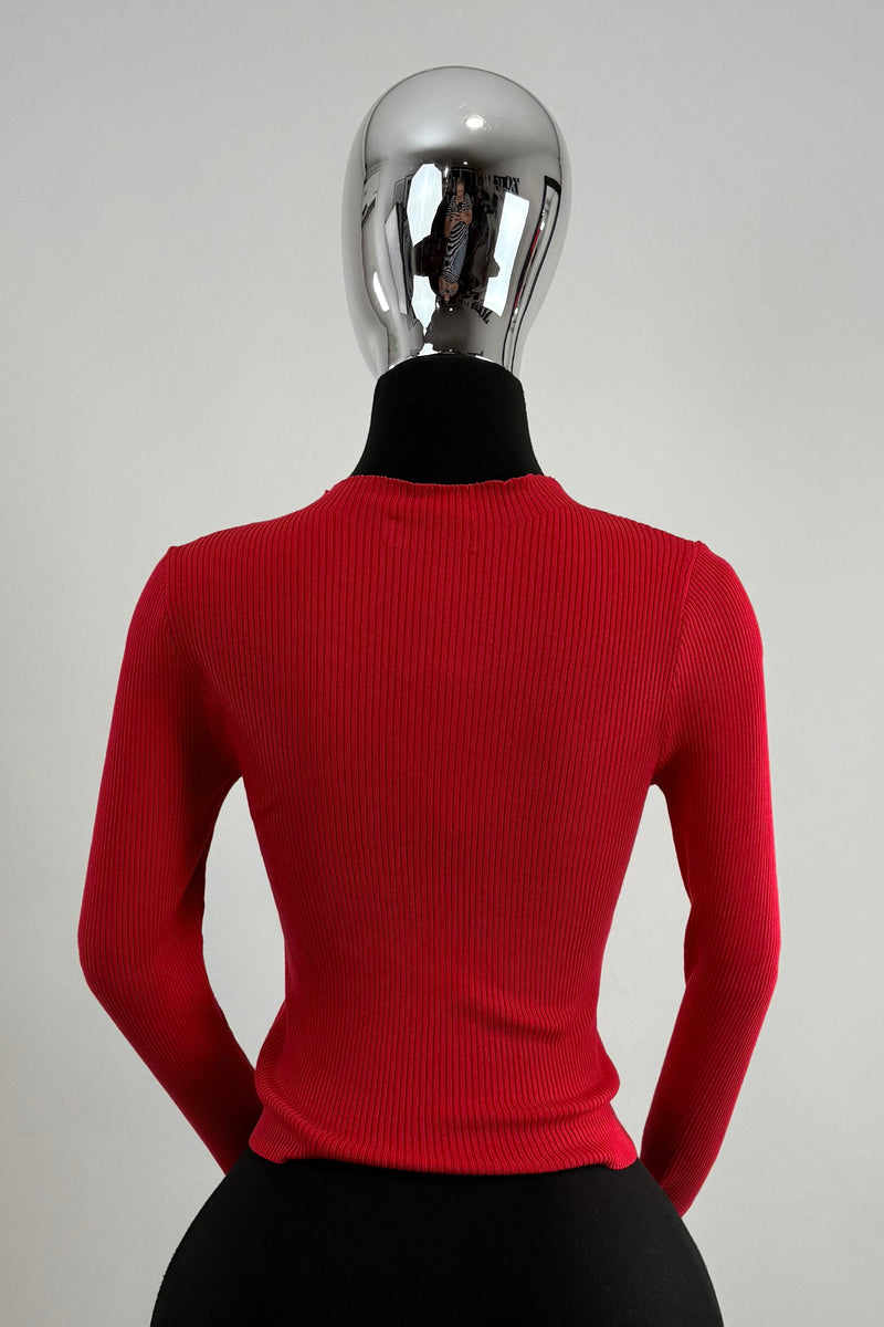 Blusa Manga Larga App Dorada Rojo