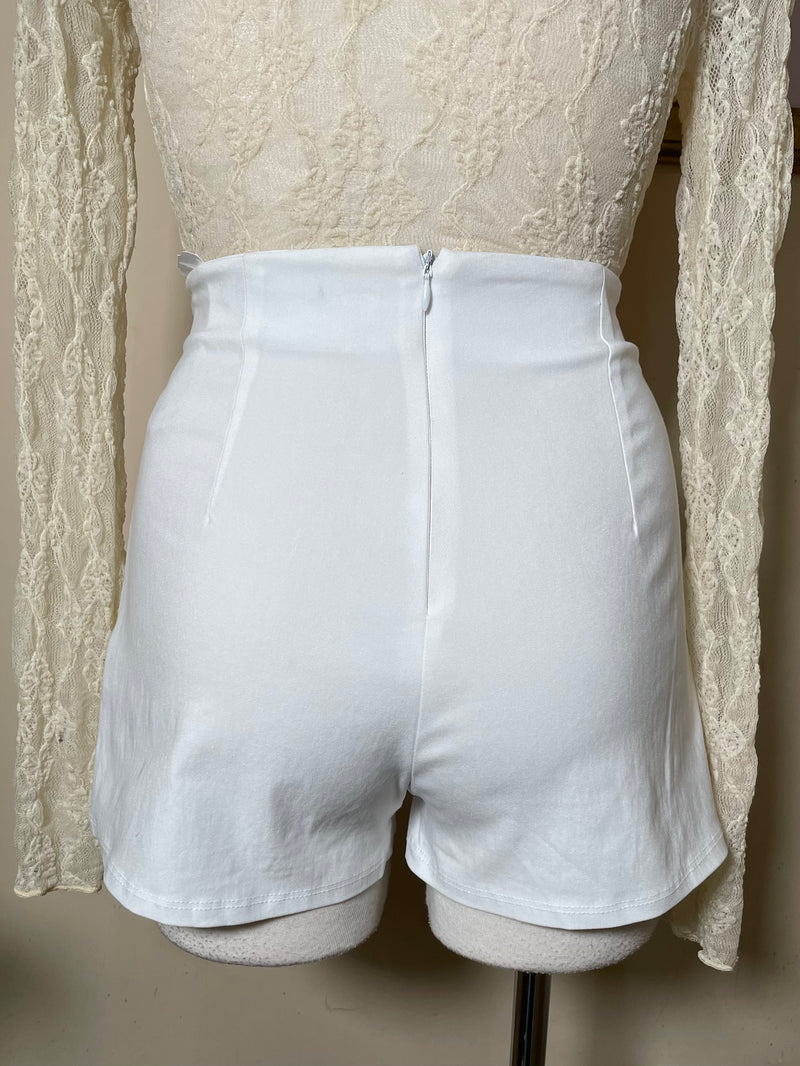 Short Falda Asimetrico Blanco