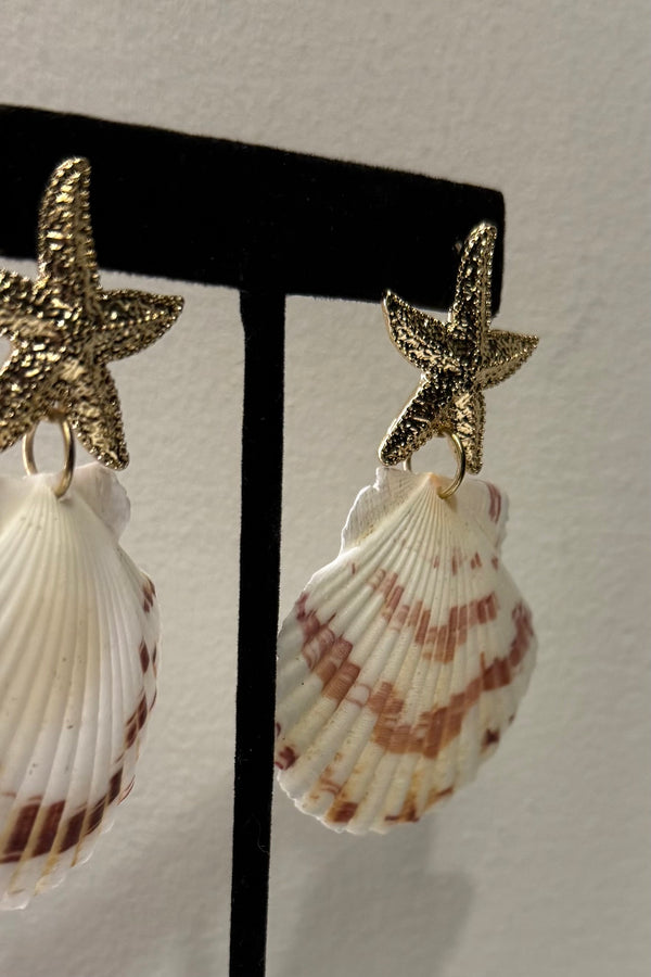 Aretes Starfish Seashell