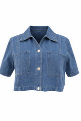 Camisa Corta Denim