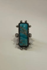 Anillo Rectangle Turquoise