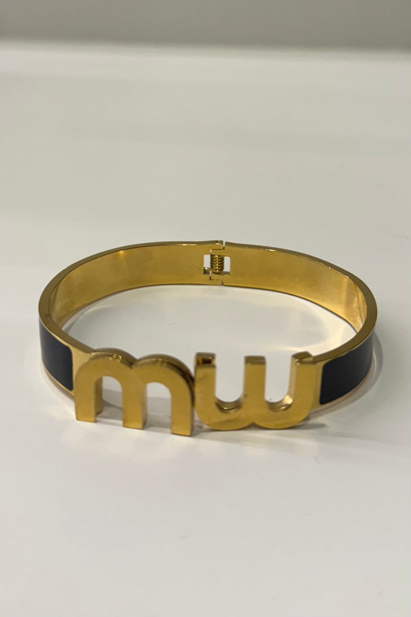 Pulsera Dupe Miu Miu Negro