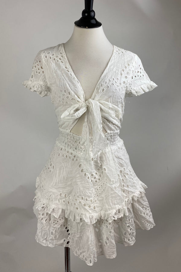 Vestido De Encaje Blanco