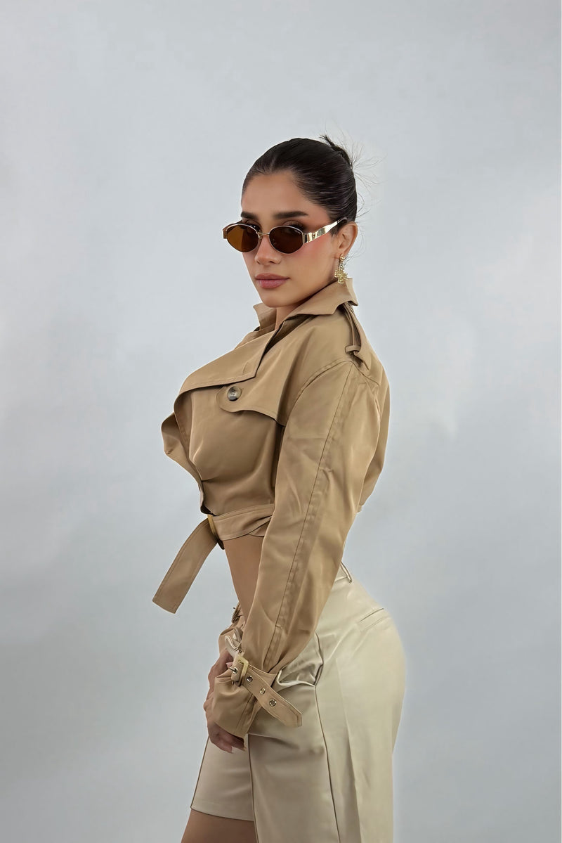 Cazadora Corta Beige