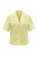 Camisa Bordada Amarilla
