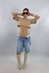 Short Biker Oversize Denim