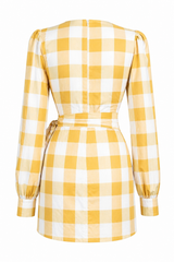 Vestido Cuadrado Amarillo