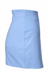 Short Falda Asimetrico Azul