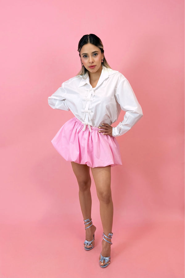 Falda Ballon Rosa