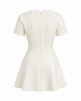 Vestido Celeste Blanco