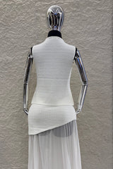 Set Blusa y Falda Crochet Blanco