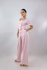 Set Blusa y Pantalon Sastre Rosa