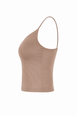 Blusa Corta Basica Beige
