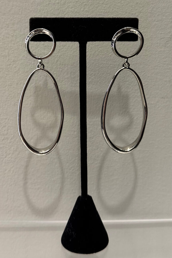 Aretes Silver Oval