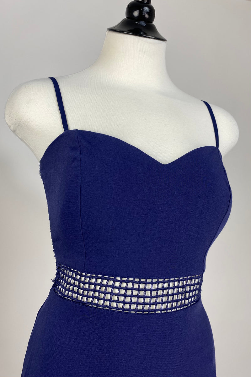 Vestido Midi Azul Marino