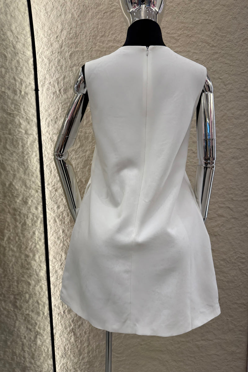 Vestido App de Flores Blanco
