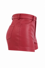Short Wine Leather