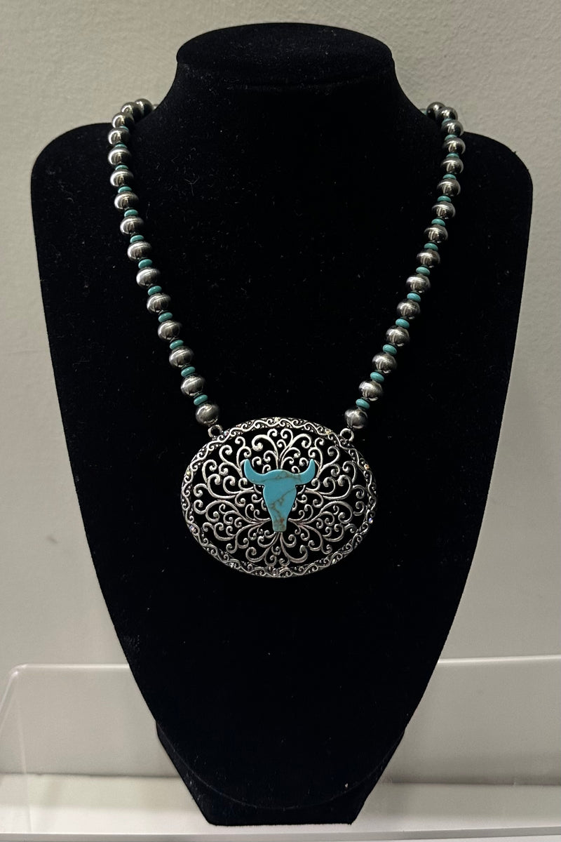 Collar Turquoise Bull