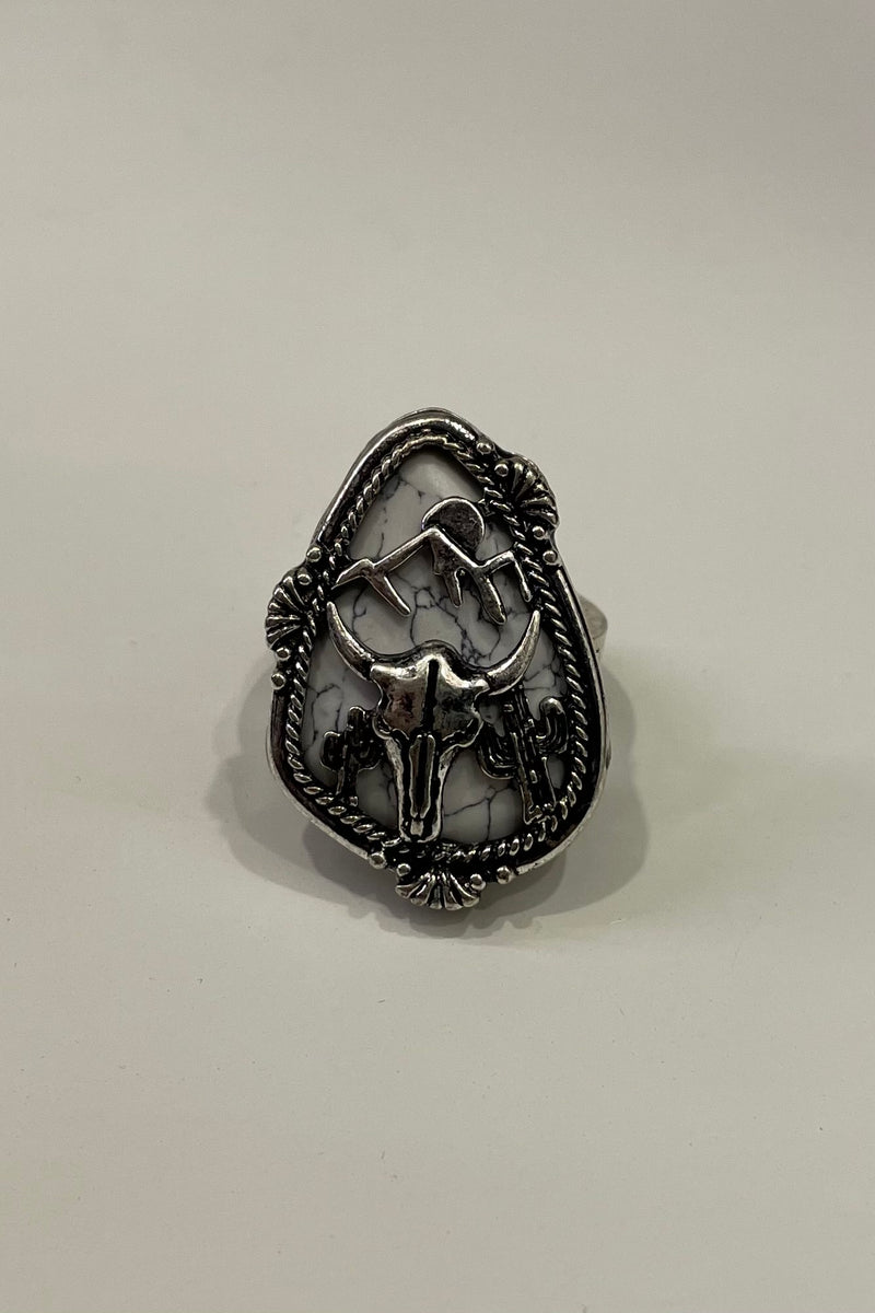 Anillo Cow Marble