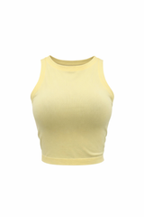 Crop Top Basic Amarillo