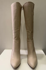 Botas Lisas Beige