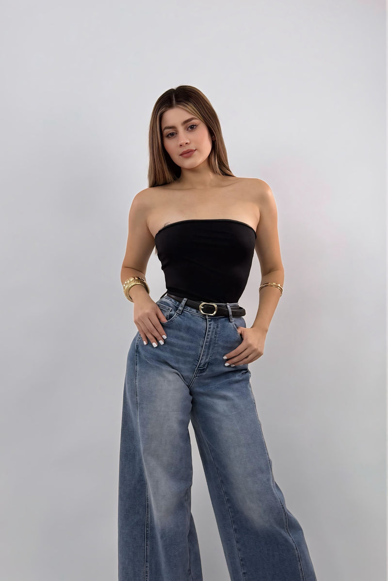 Pantalon Acampanado Denim