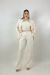 Set Blazer y Pantalon Sastre Beige