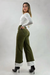 Pantalon Denim Olivo