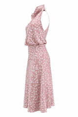 Set Satinado Polka Rosa