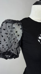 Blusa Corazon de Lentejuela Negra