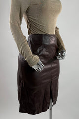 Falda Midi Vinipiel Cafe