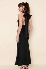 Vestido Largo Halter Negro