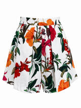Short Plisado Floreado