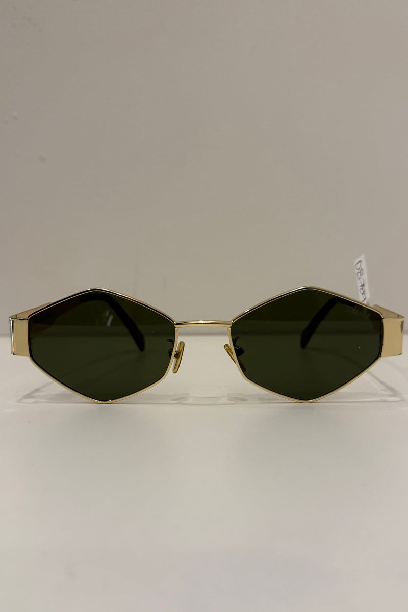 Lentes Dupe Celine Metal Hexagonal