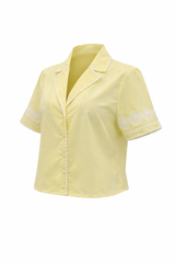 Camisa Bordada Amarilla