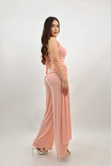 Romper Halter App de Falda Rosa