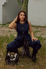 Set Chaleco y Pantalon Denim