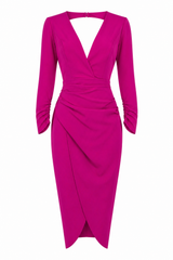 Vestido Midi Escote Espalda Fiusa